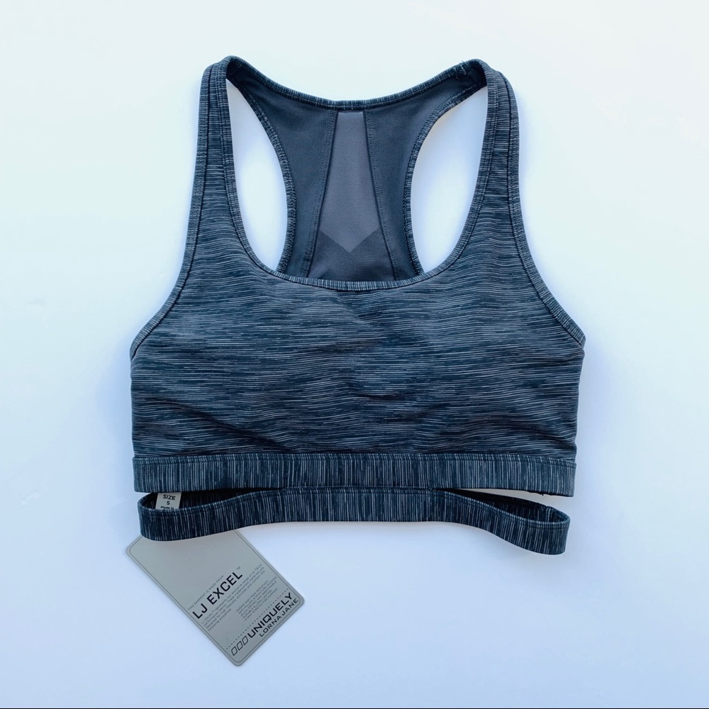 LORNA JANE 🖤 Lace-Up Mesh Sports Bra - Picture 3 of 4